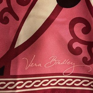 VERA BRADLEY 100% SILK Mod Limited Edition Floral Pink Scarf